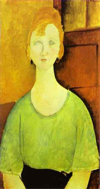 girl in a green blouse 1917 XX the national gallery of art washington dc usa